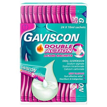 Gaviscon Double Action Liquid Sachets, Pack of 24