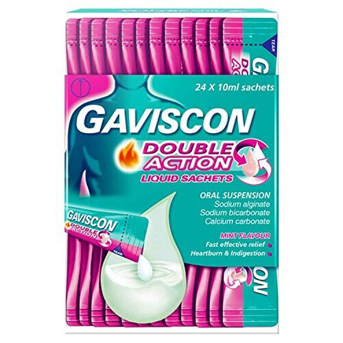 Gaviscon Double Action Liquid Sachets, Pack of 24