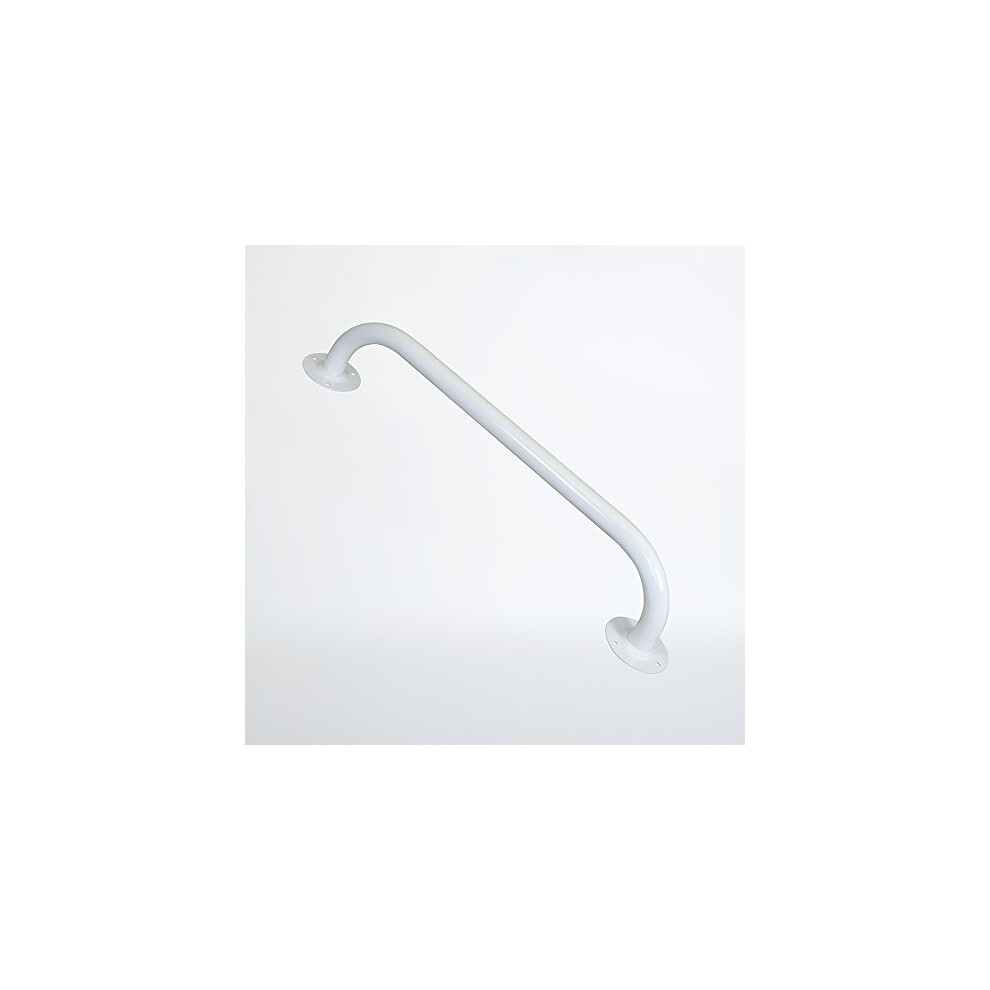 Nrs Healthcare White Round Flange Steel Grab Rail 610 Mm