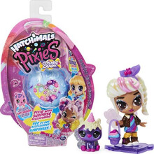 HATCHIMALS 6056539, Cosmic Candy Pixie with 2 Accessories and Exclusive CollEGGtible (Styles May Vary), Grey