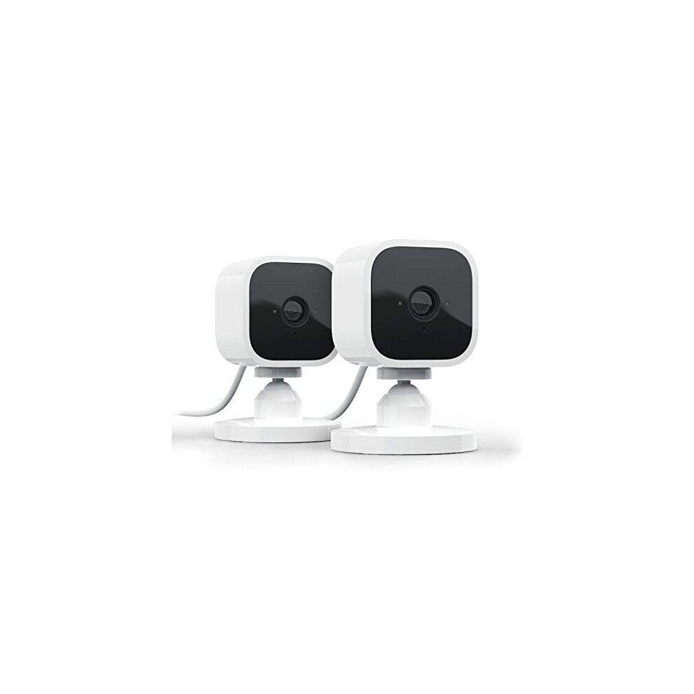 Introducing Blink Mini | Compact indoor plug-in smart security camera, 1080p HD video, motion detection, Works with Alexa | 2 Cameras
