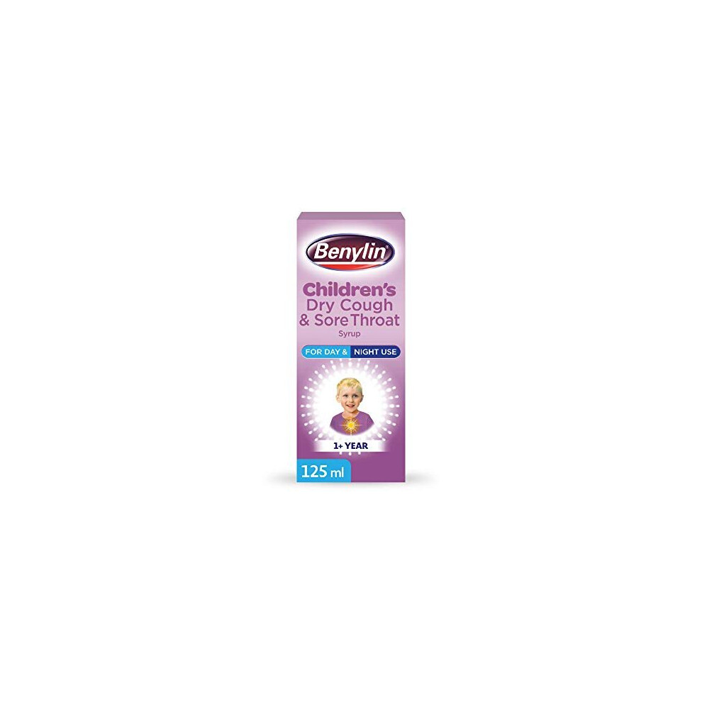 Benylin Childrenã¢ÃÃS Dry Cough And Sore Throat Syrup, 125Ml