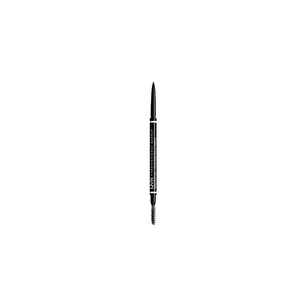 NYX Professional Makeup Micro Brow Pencil, Dual Ended With Mechanical Brow Pencil And Spoolie Brush, Vegan Formula, Shade: Auburn
