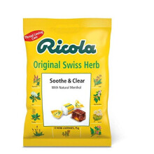 Ricola Soothe & Clear Original Herb Bag, Naturally Soothing Throat Lozenges, 75 g Pack of 12 Bags