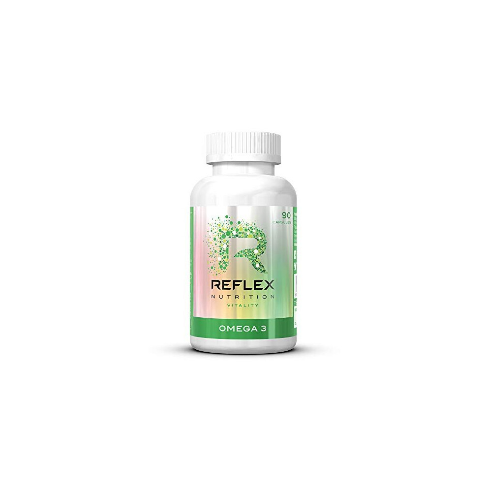 Reflex Nutrition Omega 3 Supplement Capsules 1000Mg Of Which 330Mg Is Epa And 220Mg Is Dha (90 Caps)