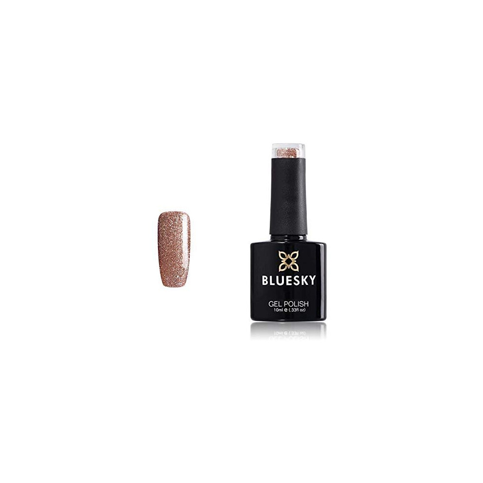 Bluesky Gold Gel Polish Uv Led Soak Off Gel Nail Polish, Tinsel Toast Diamond 10 Ml