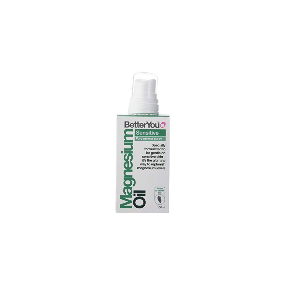 Betteryou Magnesium Oil Spray (Sensitive) - 100Ml, Gentle, Fast-Absorbing Magnesium For Sensitive Skin