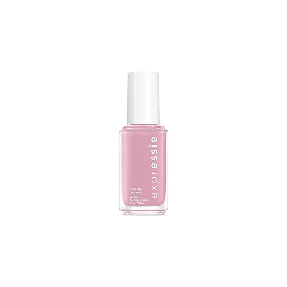 essie Expressie Nail Polish Quick Dry Formula, No Base Coat and Top Coat Needed, Vegan, Angled Brush, Pink Nail Varnish 200 In The Time Zone