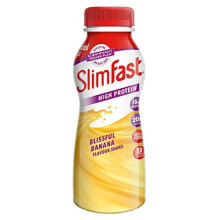 SlimFast High Protein Meal Replacement Ready-to-Drink Shake, Blissful Banana Flavour, 325 ml, Pack of 6