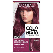 L'Oreal Paris Colorista Violet Permanent Hair Dye Gel Long-Lasting Permanent Hair Colour