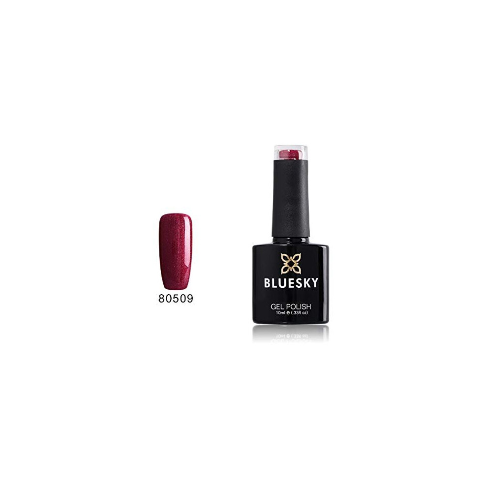 Bluesky Gel Nail Polish, 80509, Baroness, 10 Ml (Requires Curing Under Uv/Led Lamp) Red