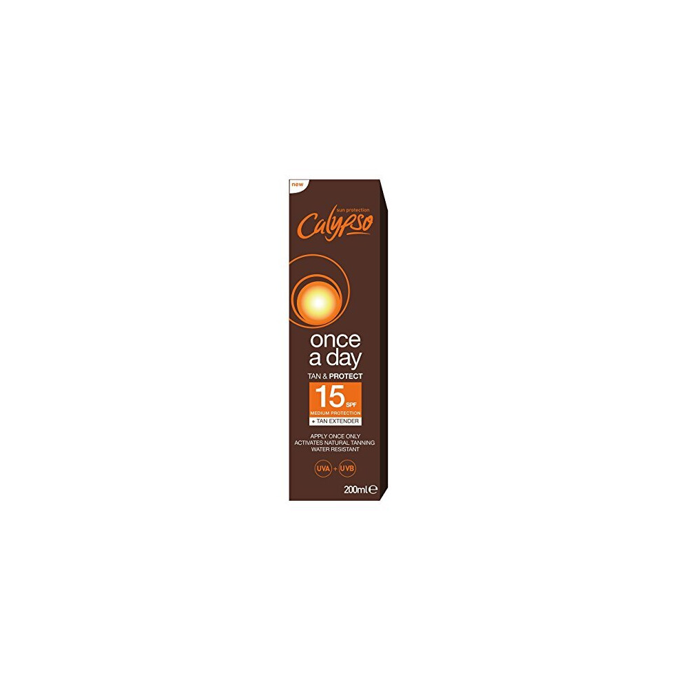 Calypso Once A Day Tan & Protect SPF15-200 ml