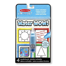 Melissa & Doug Water Reveal Pad - Colours and Shapes | Activity Pad | Travel | 3+ | Gift for Boy or Girl