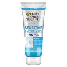 Garnier Ambre Solaire Hydrating Soothing Sensitive Advanced After Sun, Enriched with Cold Cream For Use On Face and Body 200 ml