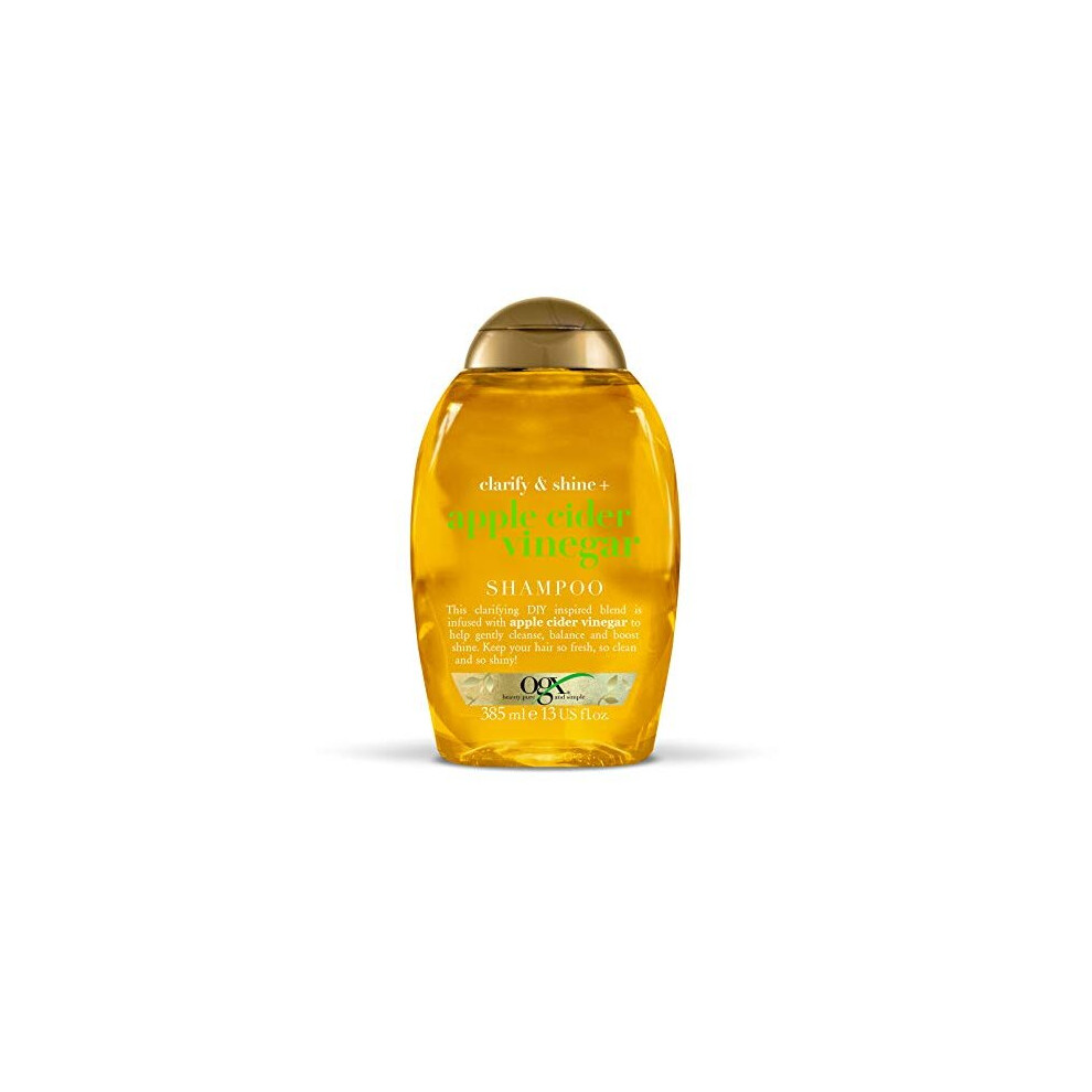 OGX Apple Cider Vinegar Clarifying Shampoo for Oily and Greasy Hair, 385 ml