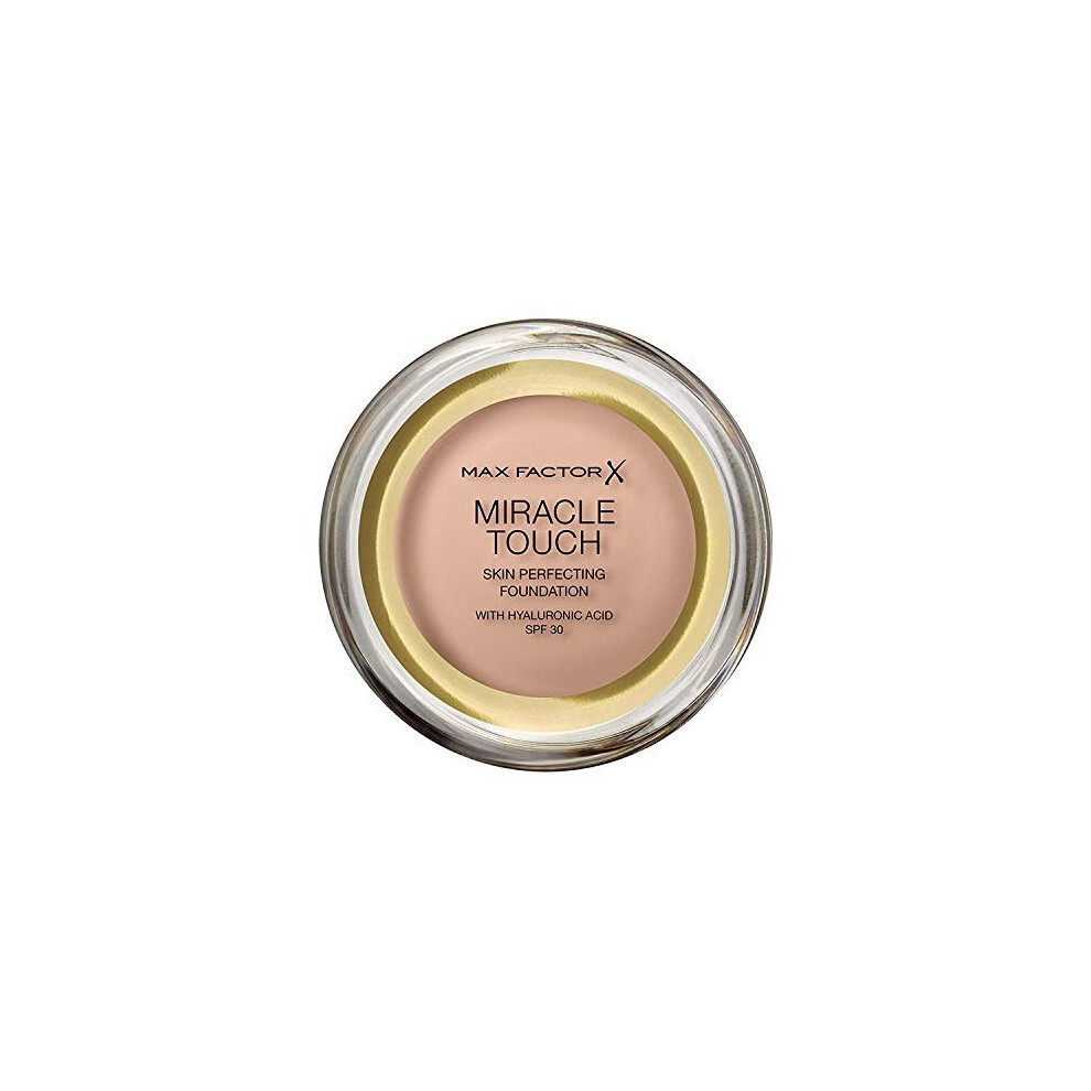 Max Factor Miracle Touch Foundation, New and Improved Formula, SPF 30 and Hyaluronic Acid, 55 Blushing Beige