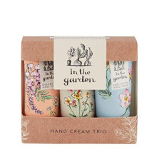 Heathcote & Ivory In The Garden Hand Creams Trio in Gift Box Travel Size with Shea Butter, 3 x 30ml