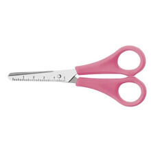 Westcott E-21591 00 Kids Scissor witch cm-scale, blunt tip, 5"/13 cm, pink