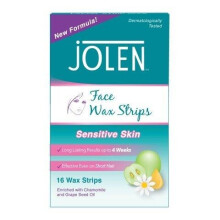 Jolen Sensitive Skin Facial Strip Wax (16 Strips)