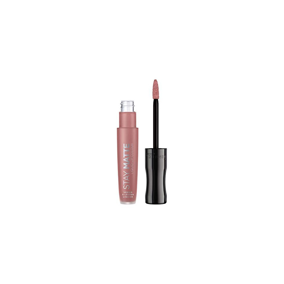 Rimmel London Stay Matte Liquid Lipstick, Strapless, Nude Shade 3, 5.5 ml