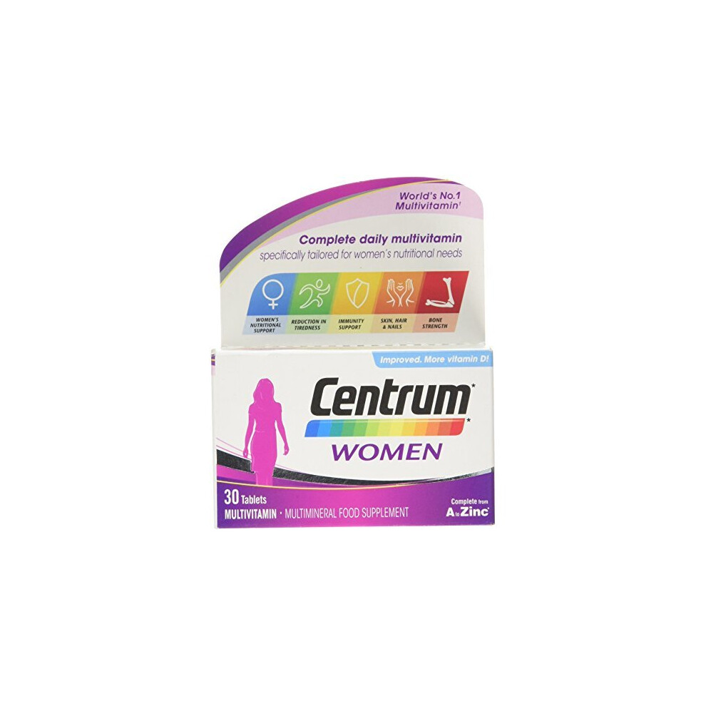 Centrum Multivitamin Tablets for Women, Pack of 30