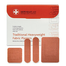 Reliance Medical Dependaplast Traditional Heavyweight Fabric Plasters, Assorted, Pack of 100