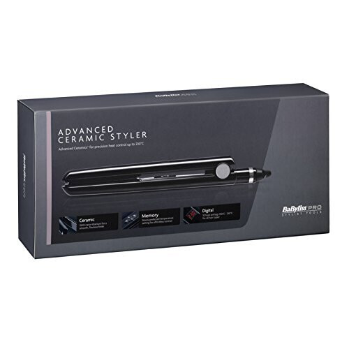 BaByliss BaByliss Pro - Advanced Ceramic Styler Hair Straightener - Black