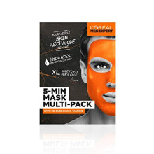 L'Oreal Paris Men Expert Gift Set for Men, Tissue Face Mask Multi-Pack with Re-energising Taurine, 0.276 kg