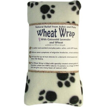 Vagabond Bags Wheat Wrap in Cream Paw Fleece with Cotswold Lavender and Wheat