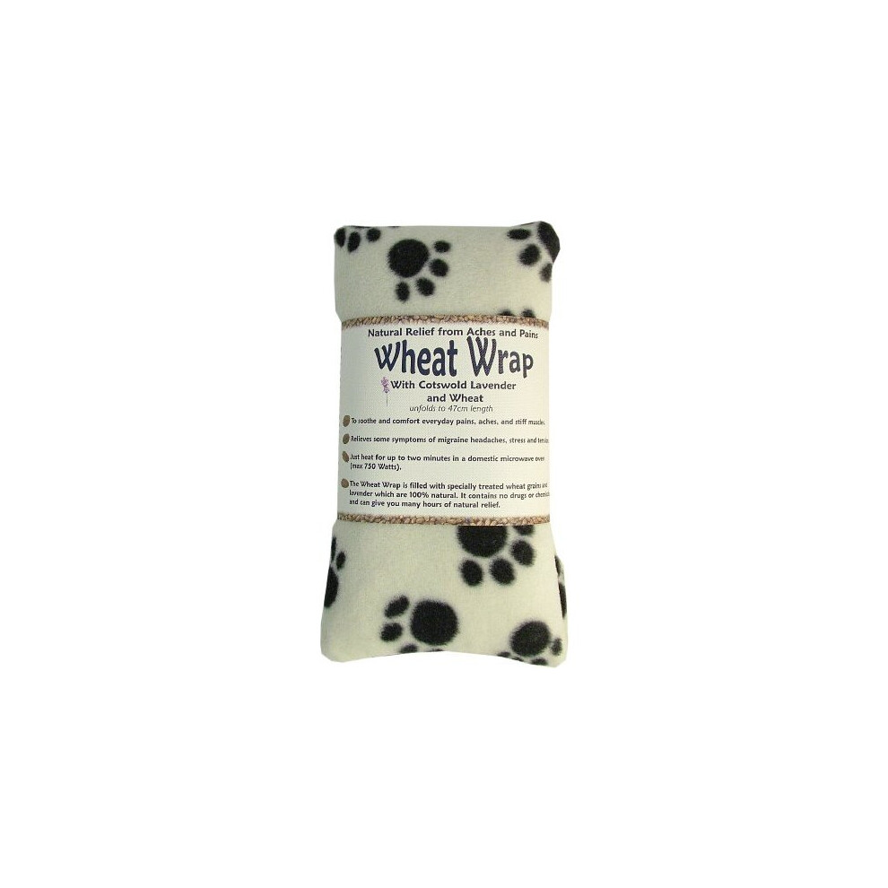 Vagabond Bags Ltd Cream/Lavender Vagabond Bags Wheat Wrap In Paw Fleece With Cotswold And Wheat