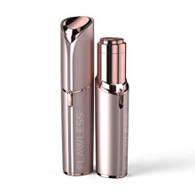 Finishing Touch Flawless Next Generation Facial Hair Remover – Rechargeable, 2 x Replacement Heads Included, Blush