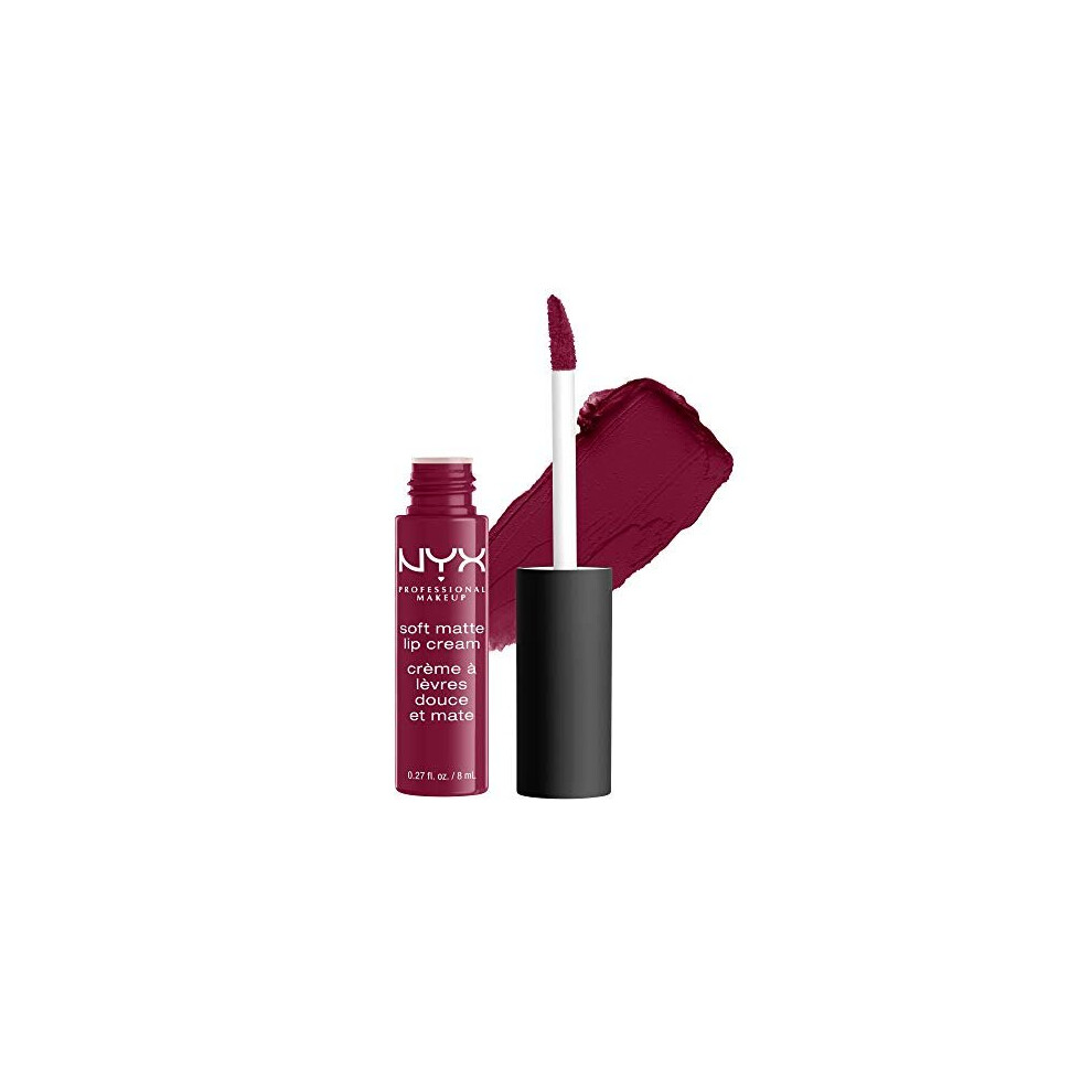 NYX Professional Makeup Soft Matte Lip Cream, Creamy and Matte Finish, Highly Pigmented Colour, Long Lasting, Vegan Formula, Shade: Copenhagen
