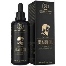 ORGANIC Beard Oil for Men Vegan - 100ml Glass Bottle is 2 x LARGER than Others – Nourishing Beard Conditioner with Jojoba & Argan Oil - All-Natural