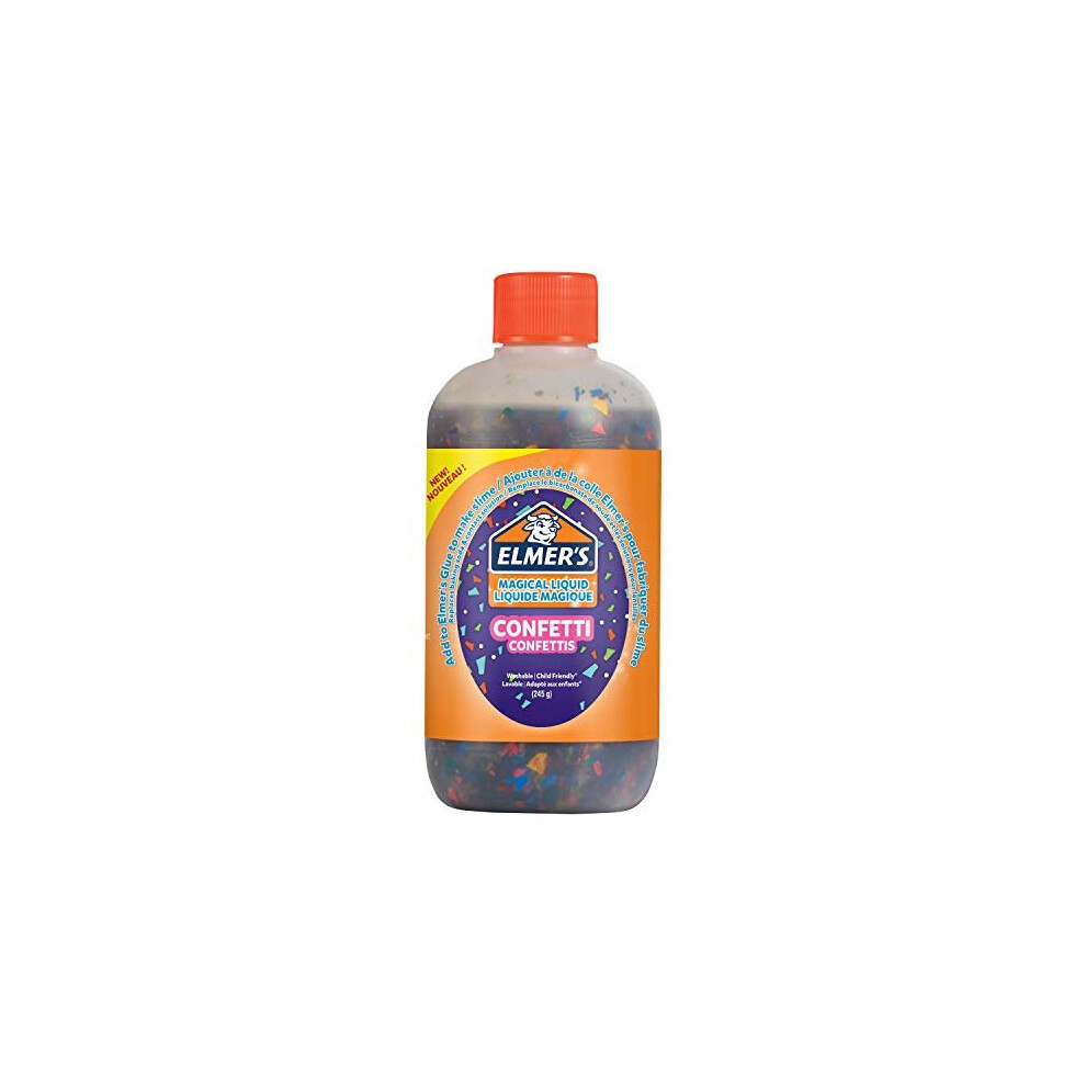 ElmerÃ¢ÃÃs Confetti Slime Activator | Magical Liquid Glue Slime Activator | 245 g Bottle | Great for Making Confetti Slime