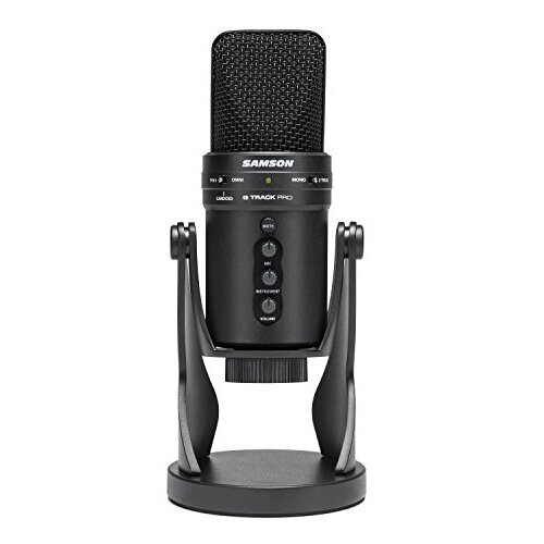 Samson Samson G-Track Pro - Professional USB Microphone with Audio Interface - Black