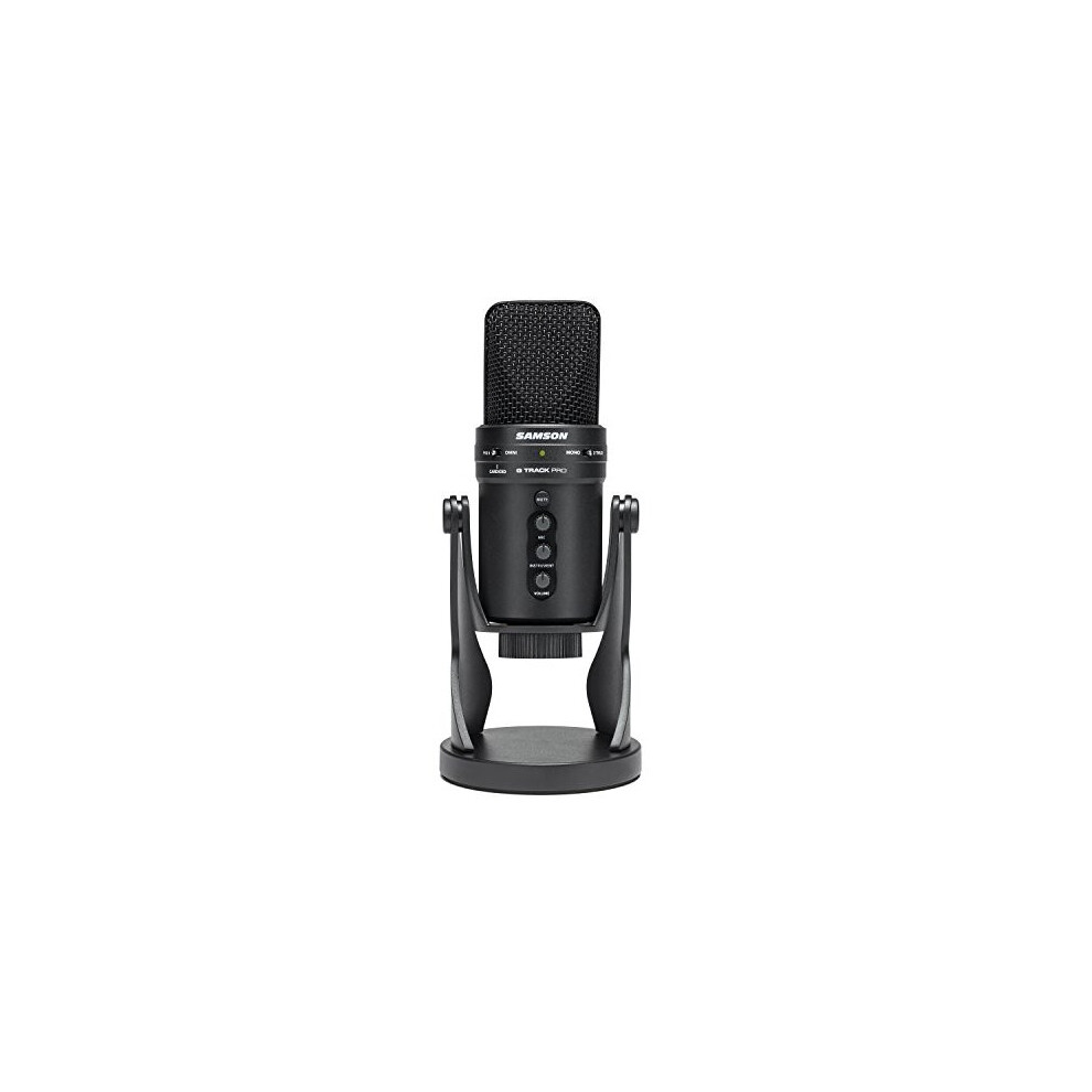 Samson G-Track Pro - Professional USB Microphone with Audio Interface - Black