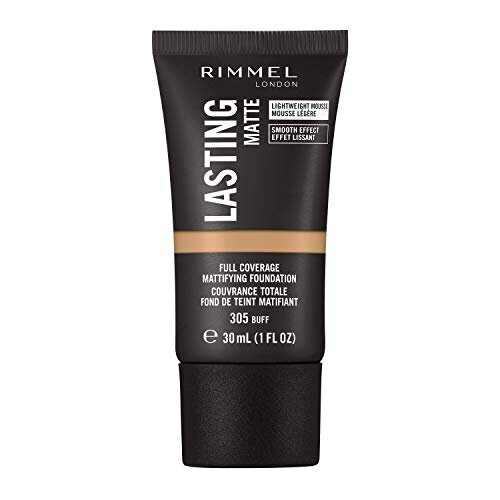 Rimmel Rimmel Lasting Matte Full Coverage Light-weight Foundation 30ml, 305 Buff