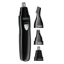 Wahl Nose Hair Trimmer for Men and Women 3-in-1 Ear and Eyebrow Trimmer, Rechargeable, Washable Heads