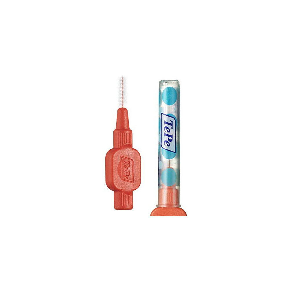 TePe Interdental Brushes Red Extra Soft (0.5mm - Size 2) / Simple and effective cleaning of interdental spaces / 1 x 8 brushes