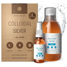 Highest Purity Colloidal Silver 300mL 40 PPM Free Spray to Fill Superior Concentration, Smaller Particles, Better Results Certified by 3 Ind