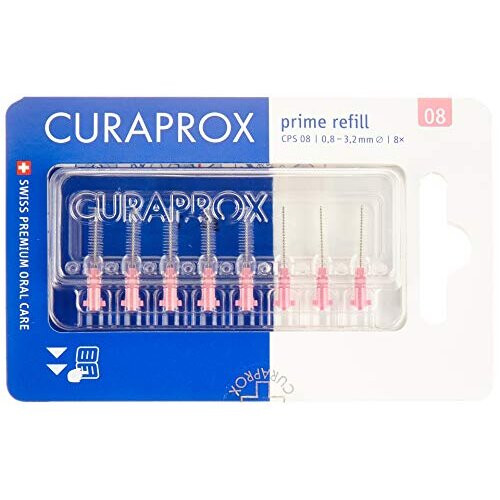 Curaprox Curaprox CPS 08 Prime Refill Interdental Brushes, Pink