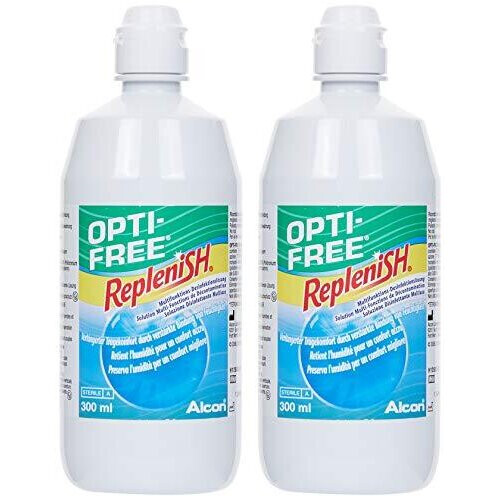 Opti-Free Replenish Contact Lens Solution (3 Months Pack) 2x300ml 1