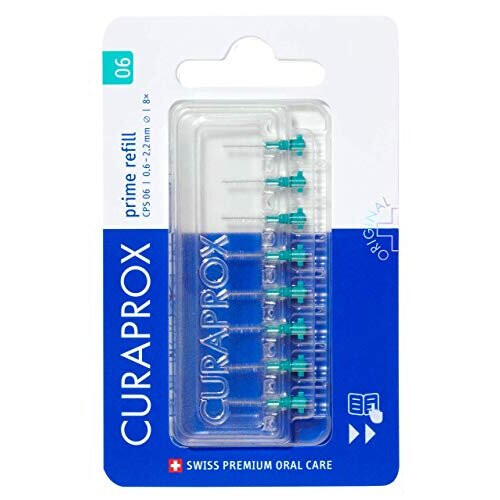 Curaprox Curaprox CPS 06 Prime Refill Interdental Brushes, Turquoise