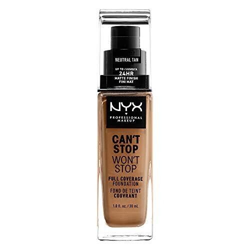 NYX Professional Makeup NYX PROFESSIONAL MAKEUP Can't Stop Won't Stop Foundation, 24u Full Coverage Matte - Neutral Tan