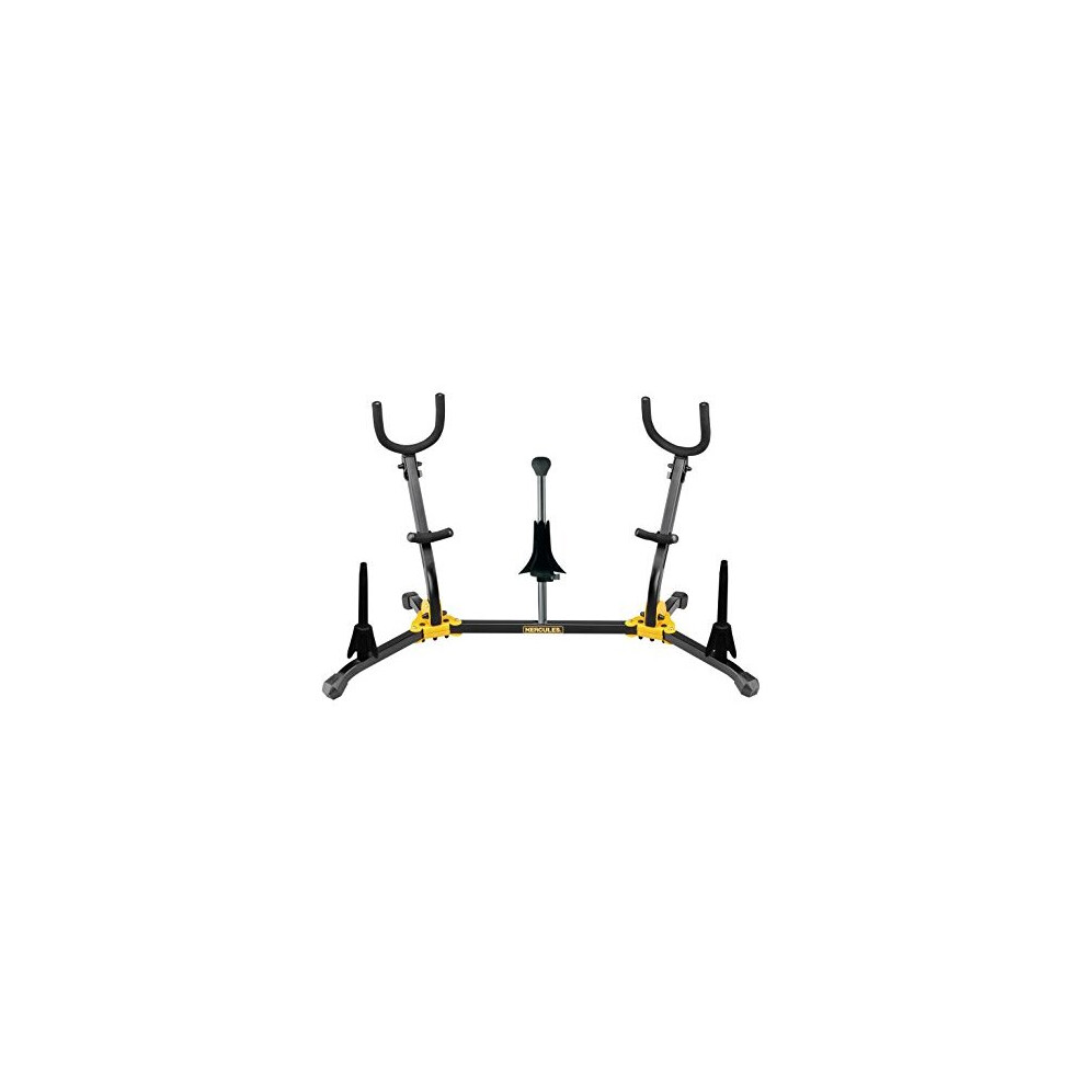 Hercules DS538B Stand for 2x Alto/Tenor, 1x Soprano Saxophone and 2x Clarinets/Flutes