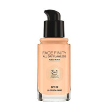 Max Factor Facefinity 3-in-1 All Day Flawless Foundation, SPF 20, Crystal Beige, 200 g