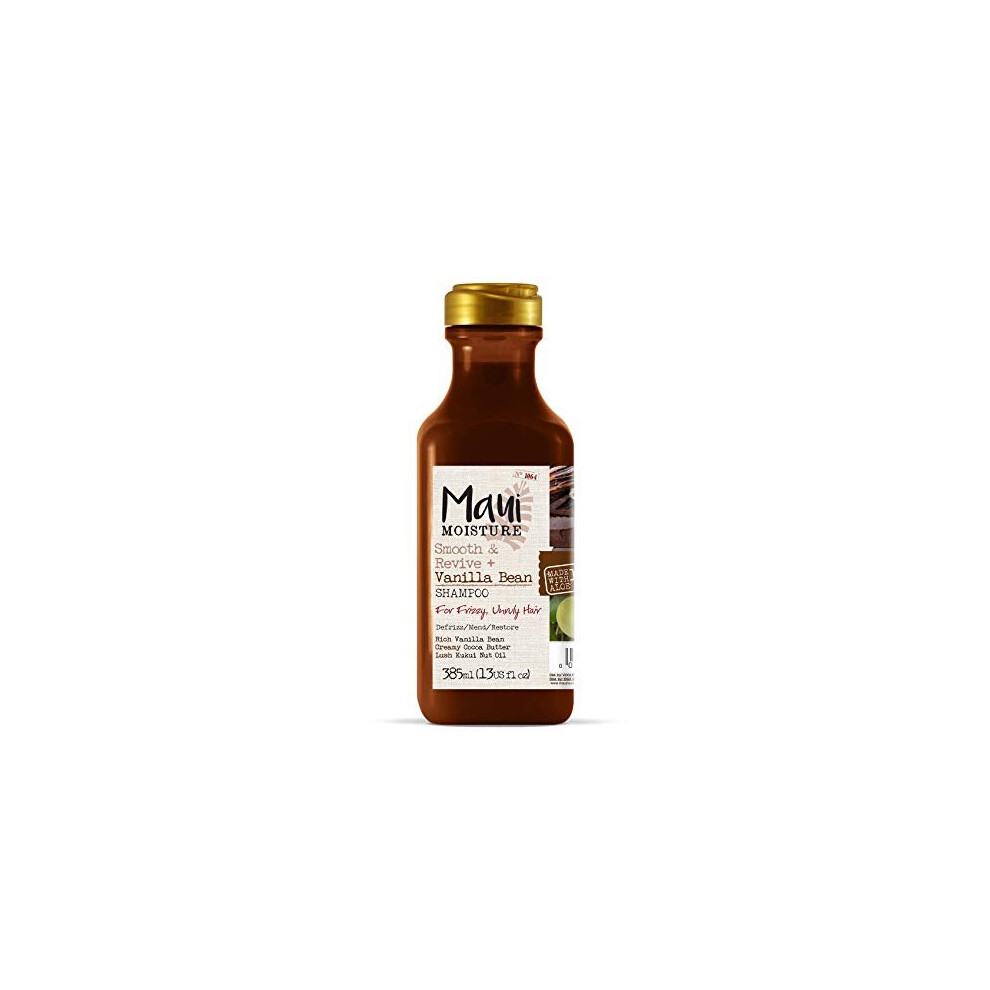 Maui Moisture Anti-Frizz Vegan Vanilla Aloe Vera Shampoo for Frizzy Hair 385 ml