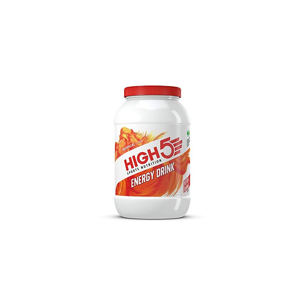 High5 Energy Hydration Drink Refreshing Mix Of Carbohydrates And Electrolytes Vegan Friendly (Tropical, 2.2Kg)