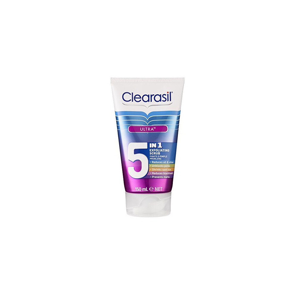 Clearasil Ultra 5-in-1 Exfoliating Scrub, 150ml