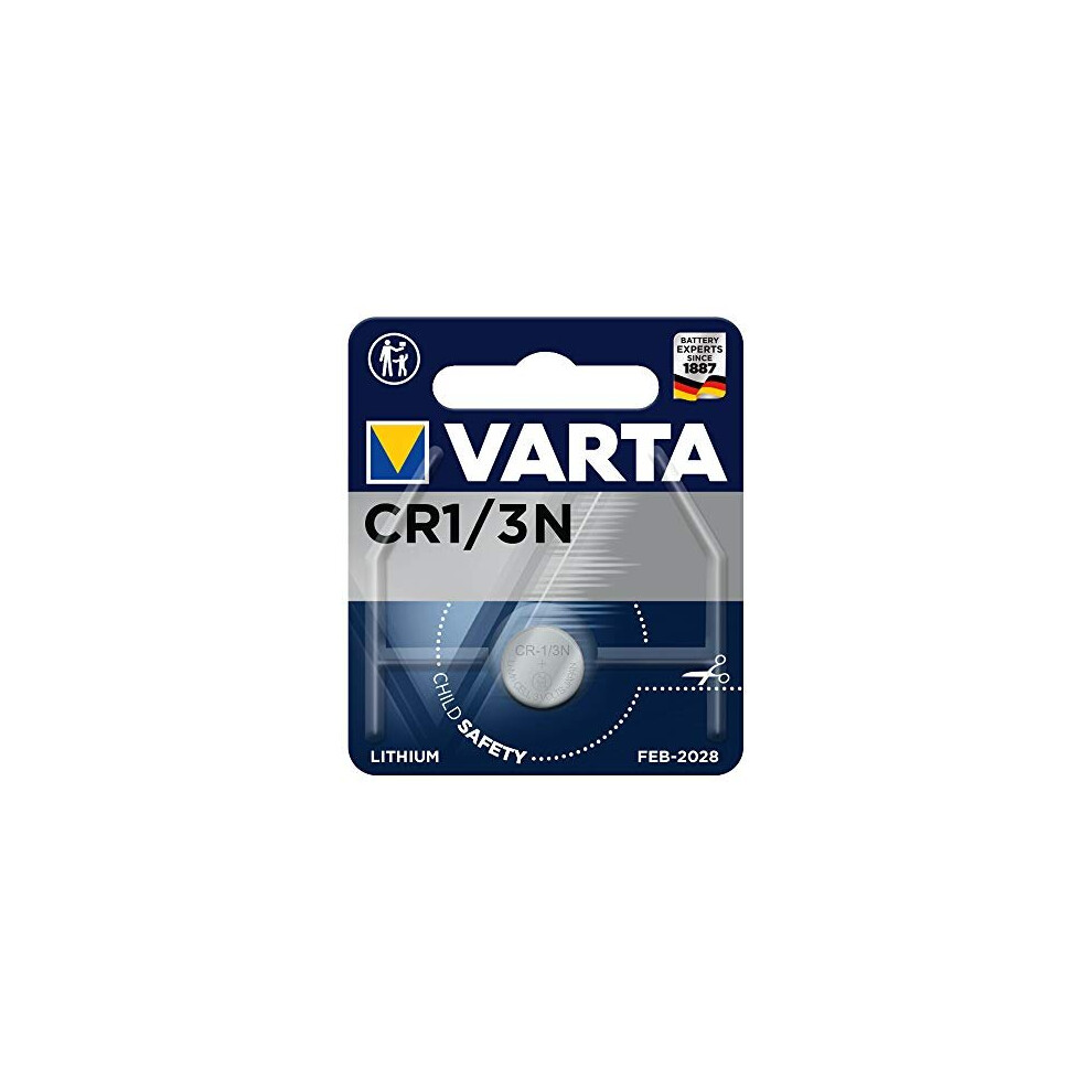 Varta Batteries Electronics Cr1/3N Lithium Button Cell 3V Battery 1-Pack, Button Cells In Original Blister Pack Of 1